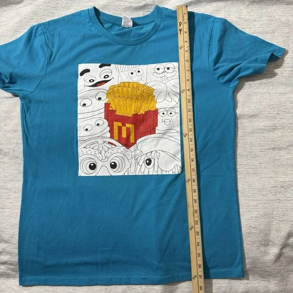 McDonald's 2024 Collector's Cup Crew Employee Shirt Fries Graphic Tee Size Large - Picture 5 of 5